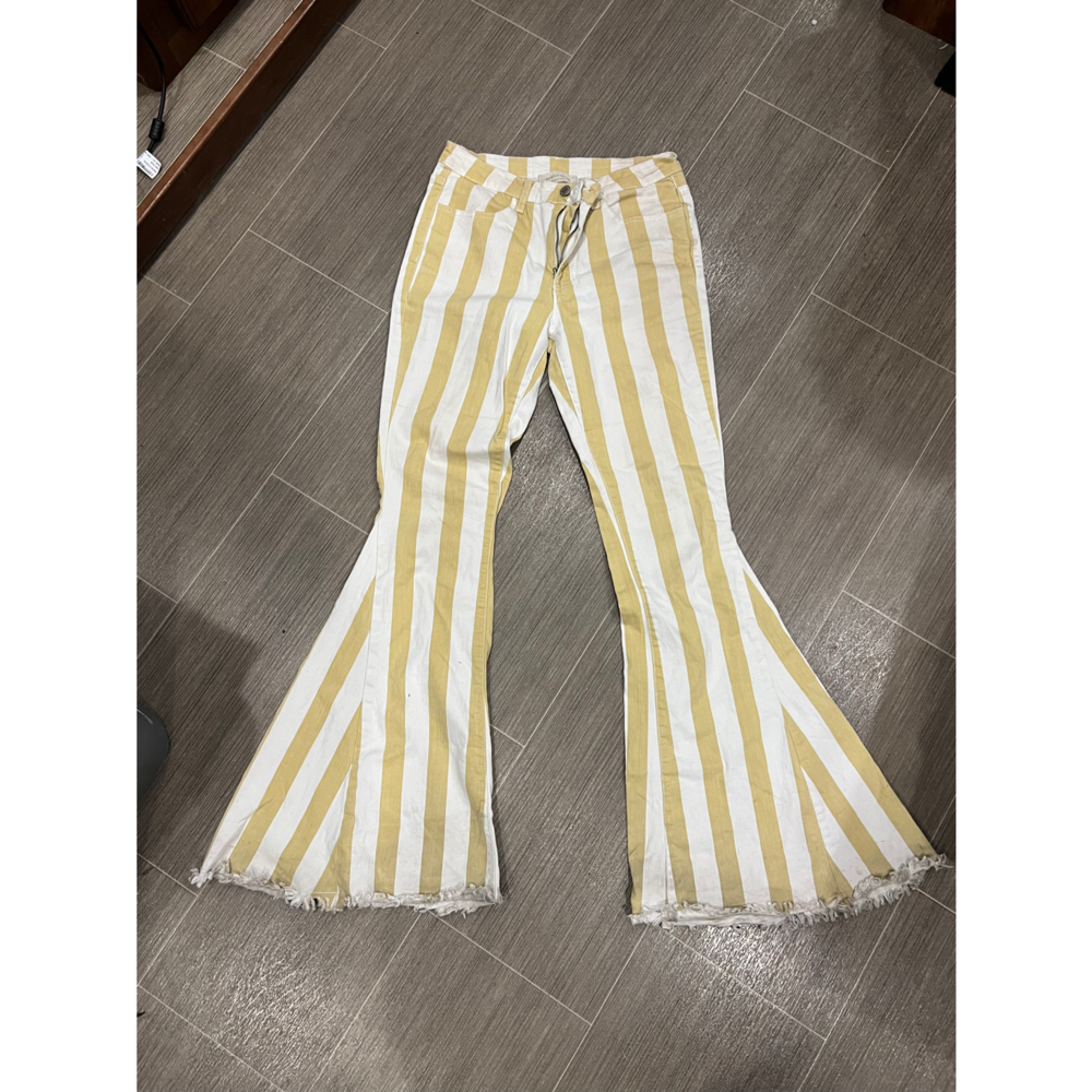 Yellow Striped Bellbottoms